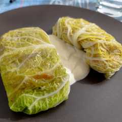 Foto di Involtini di verza e ceci con salsa alla senape
