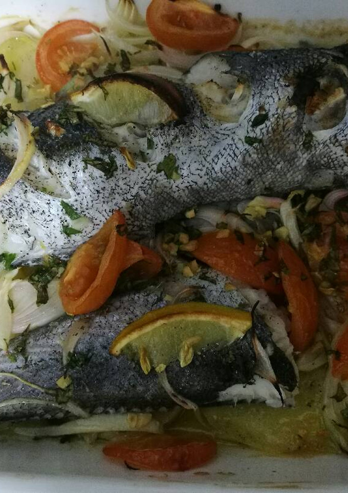 Una foto de Merluza al horno