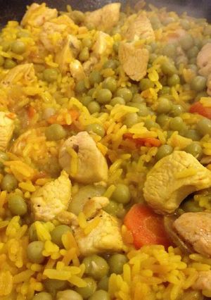 Una foto de Arroz a la valenciana