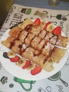 Una foto de Crepes de frutas
