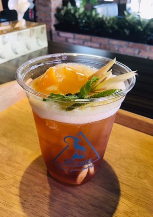 Hình của món Trà mojito chanh sả đào.