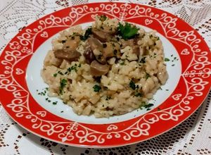 O poză a rețetei Risotto cu hribi.