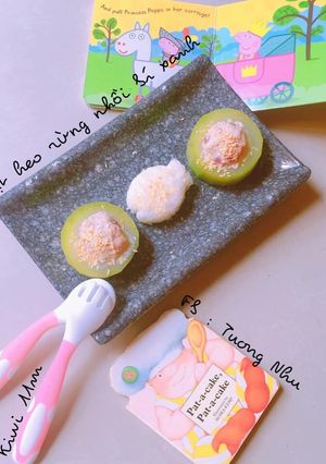 Hình của món Thịt heo rừng nhồi bí xanh.