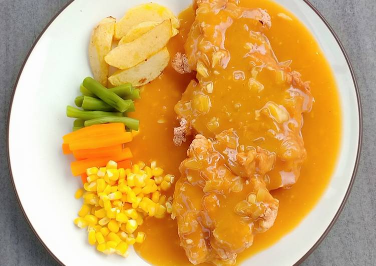 Resep Steak Ayam Crispy 🐔 Anti Gagal
