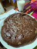 Tarta de plátano y chocolate