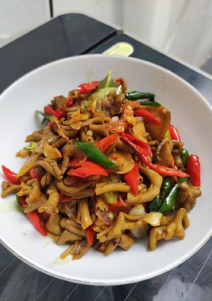 Foto resep Tumis usus kecap