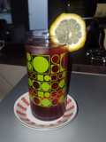 Refresco súper proteico. (Frutilla y limón) de gelatina frutal