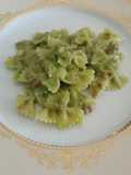 Farfalle al tonno e crema di piselli