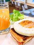 แซนวิชแฮมชีส ย่าง Croque monsieur/Croque madame
