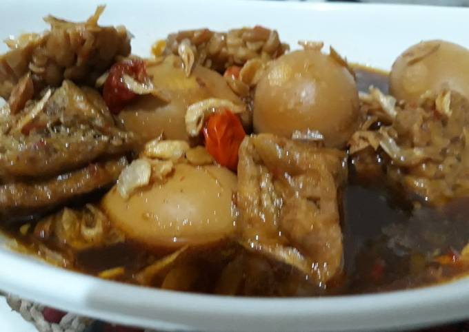 Semur 3T (Telor, Tahu, Tempe)