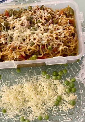 A picture of Cheese Vegetable Atta Noodles.