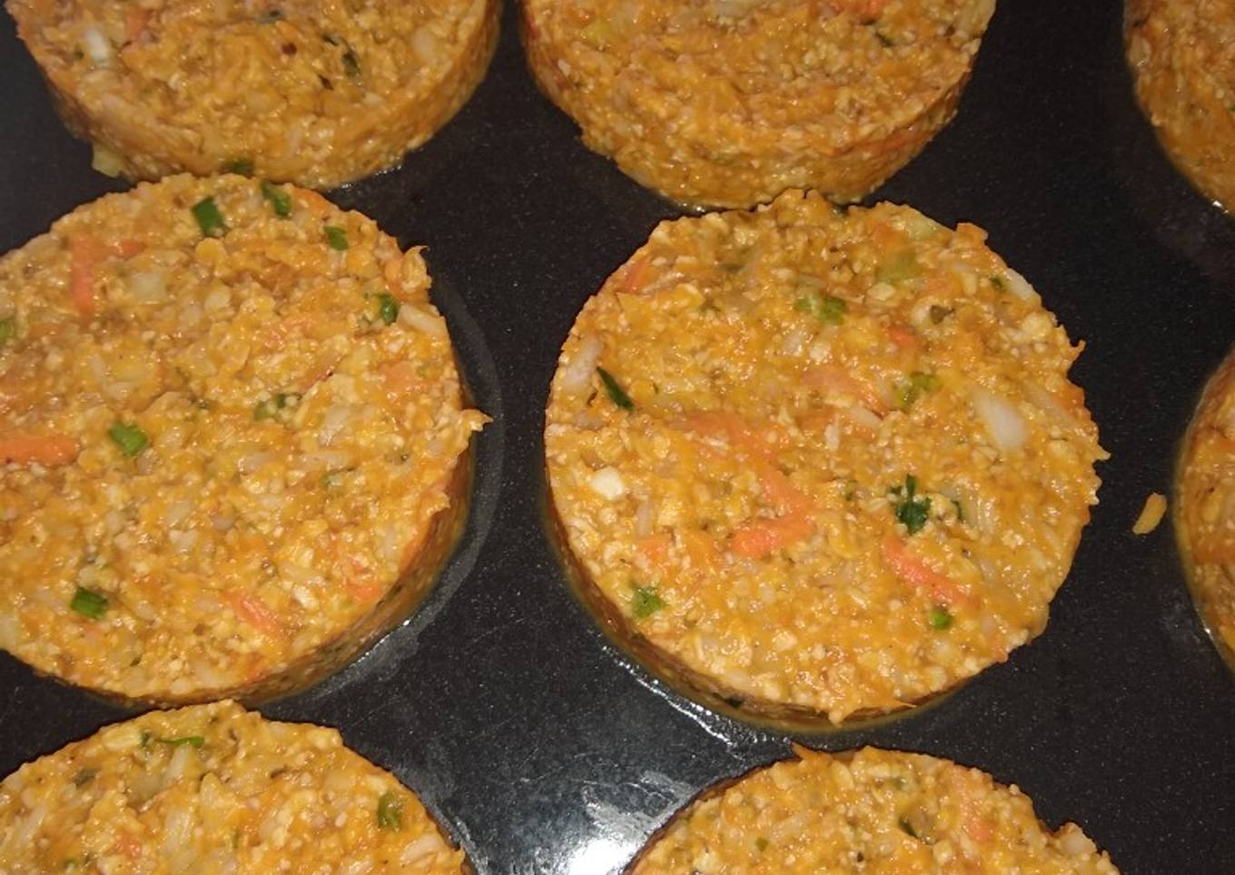 Hamburguesa de calabaza y arroz