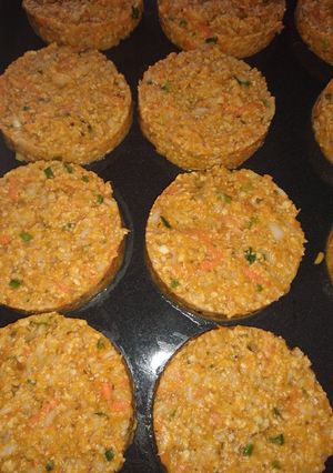 Una foto de Hamburguesa de calabaza y arroz
