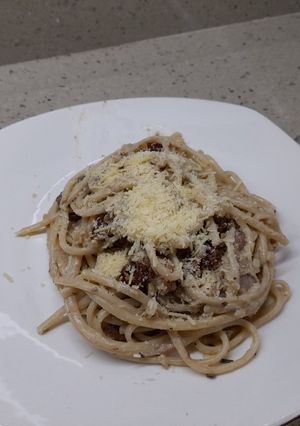 Una foto de Spaguettis con atún
