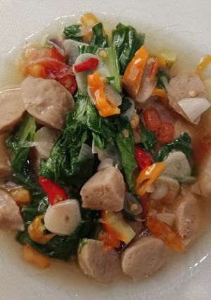 Foto resep Tumis Pokcoy Bakso