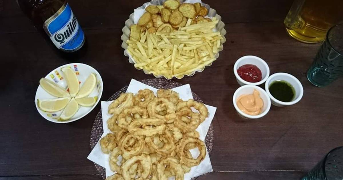 Rabas A La Romana Con Papas Y Batatas Fritas Receta De Martín Caratti ...