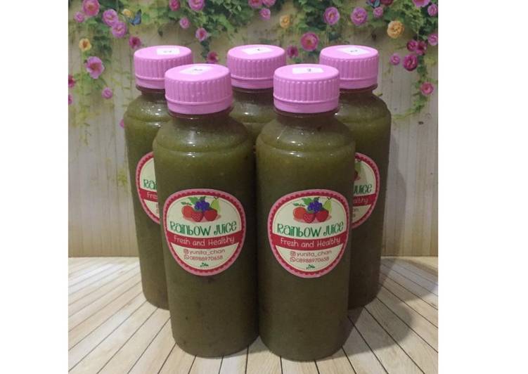 Cara Gampang Menyiapkan Diet Juice Pokchoy Lemon Plum Mango, Enak Banget