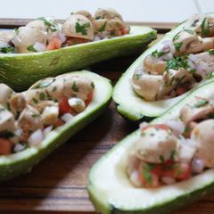 A picture of Stuffed Italian Zuccini.