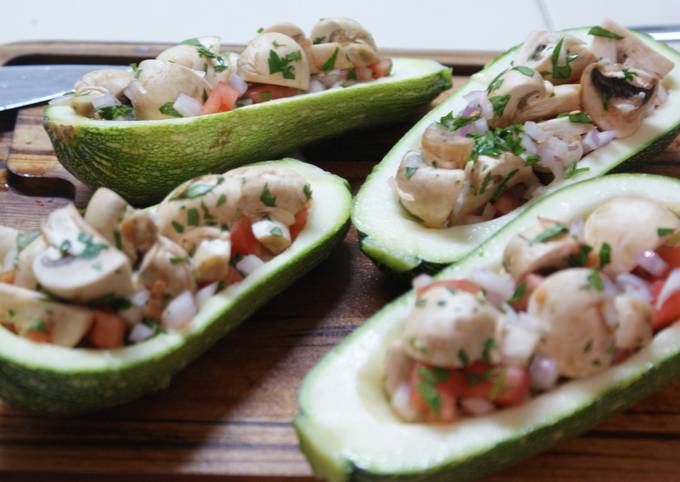 Steps to Prepare Andrew Copley Stuffed Italian Zuccini