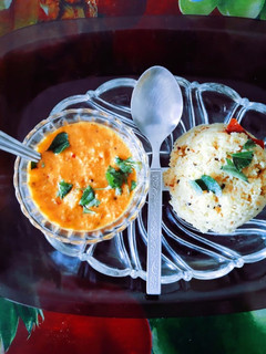 பாரம்பர்யமுறையில் ருசியான அரிசி ரவை உப்புமா...... (Arisi ravai uppuma recipe in tamil) செய்முறை முக்கிய புகைப்படம்