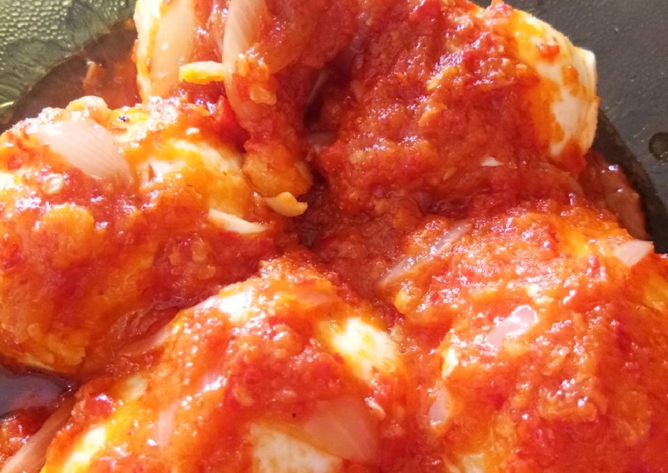 Bagaimana Menyiapkan Telur Balado Anti Gagal