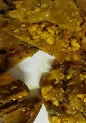 A picture of Paneer Bhurji Parantha.