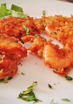 A picture of Shrimp Fritters (Tortillas de camarones).