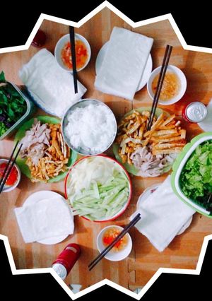 Hình của món Phở cuốn.