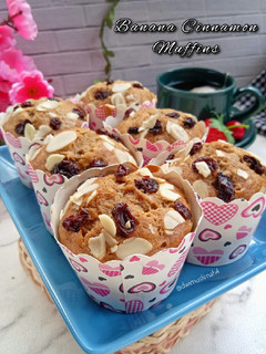 Foto resep Banana Cinnamon Muffins | No Mixer
