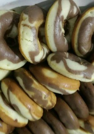 صورة لوصفة دونات الكيك بثلاثة دقائق😍