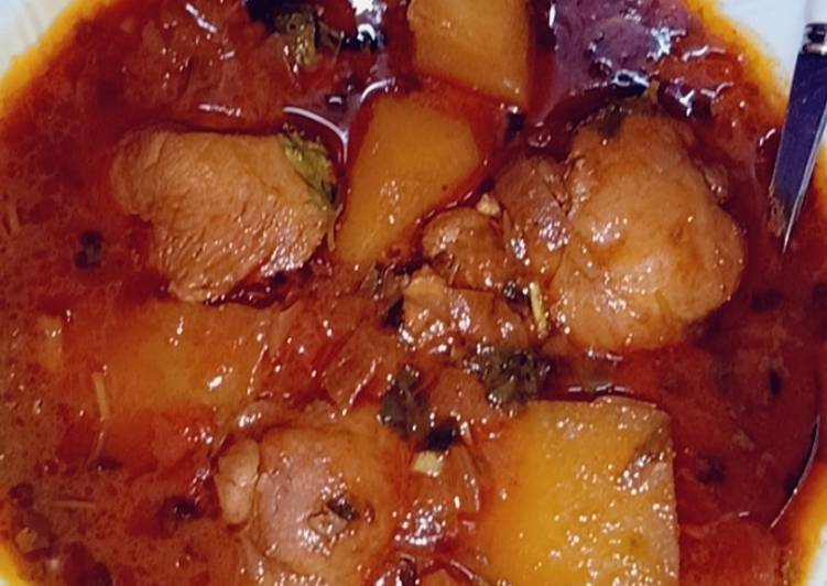 ايدام دجاج مع البطاطس اركاني