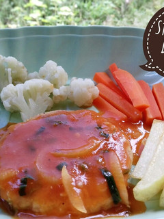 Foto resep Steak Tempe Daging with Saus Tomat (mpasi 13m+)
