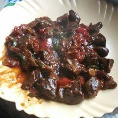 A picture of Liver stew.