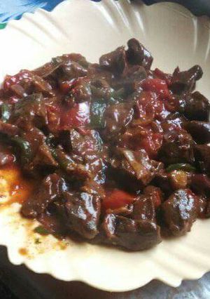 A picture of Liver stew.