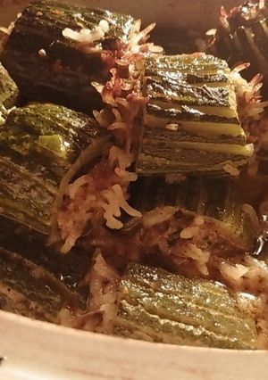 Une photo de Courgettes farcies. Recette printanière à la djamicoo