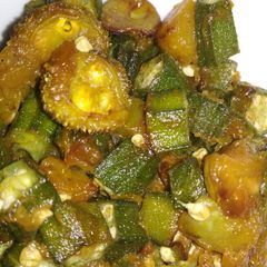 A picture of Lady's finger stir fry.