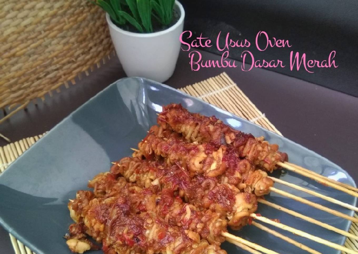 Sate Usus Oven Bumbu Dasar Merah