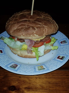Una foto de Hamburgesa casera