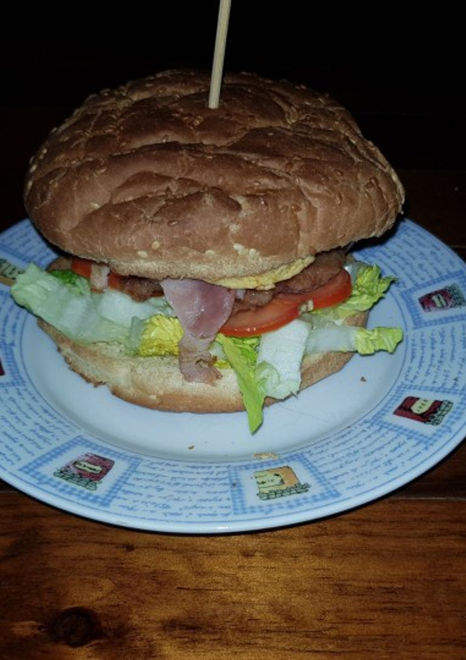 Una foto de Hamburgesa casera