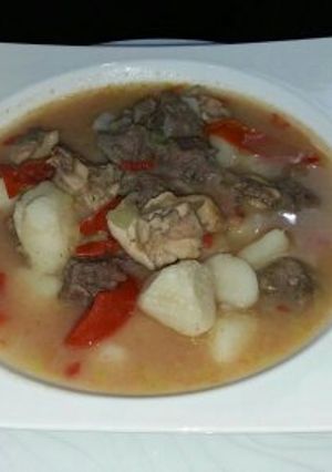 Una foto de Sopa de malanga