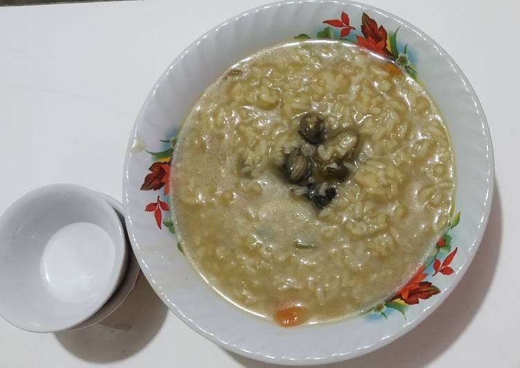 dari awal hingga akhir  Bubur Tiram/Oyster Jadi, Sempurna