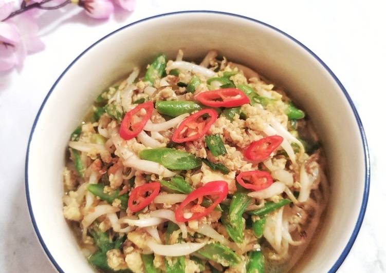 Resep Tumis Tauge Buncis Oreg Telur Jadi, Lezat Sekali