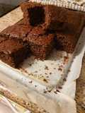 Bizcocho de chocolate con zanahoria y nueces troceadas