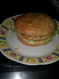 Hamburguesa de pollo casera
