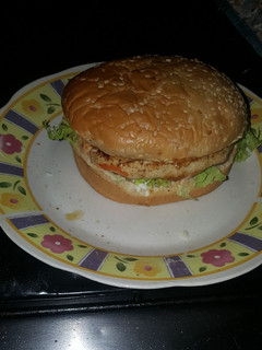Una foto de Hamburguesa de pollo casera