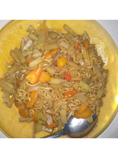 Foto resep Sayur labu siam dan wortel di balik mie goreng
