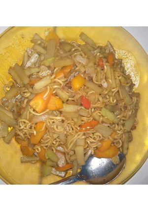 Foto resep Sayur labu siam dan wortel di balik mie goreng