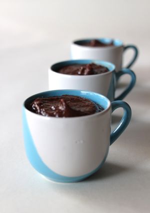 Une photo de Crème chocolat amande {sans lait, sans œuf}