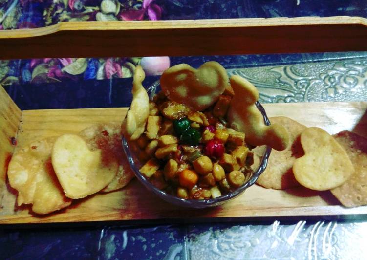 How to Cook at dinner Kachaloo with papdi