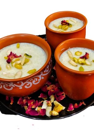 A picture of Ground Rice Phirni.